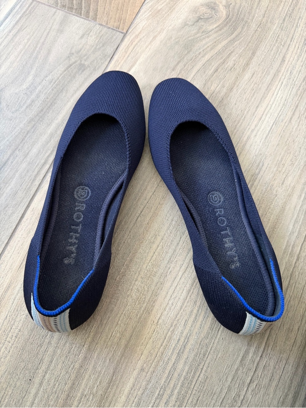 Rothy's Navy Knit Flats size 8.5 - Picture 2 of 4